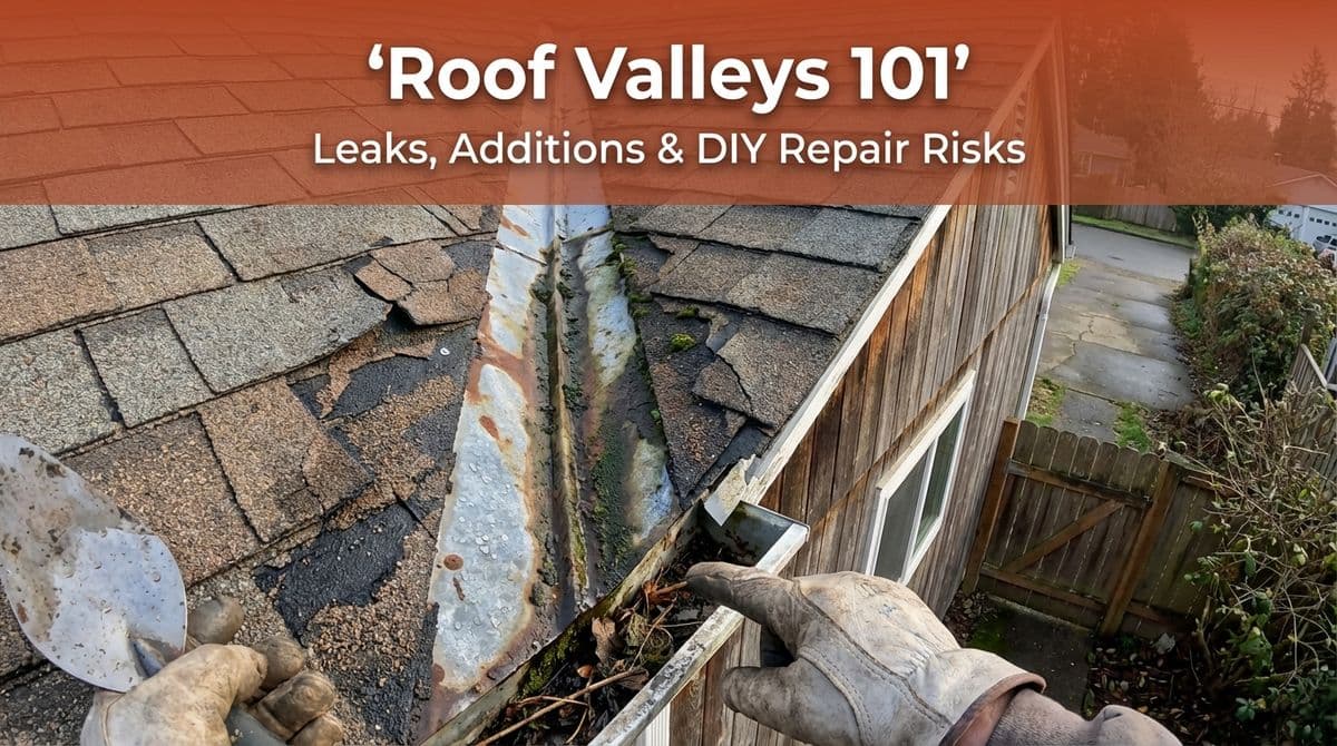 Featured post - Roof Valleys 101: Leaks, Additions & DIY Repair Risks